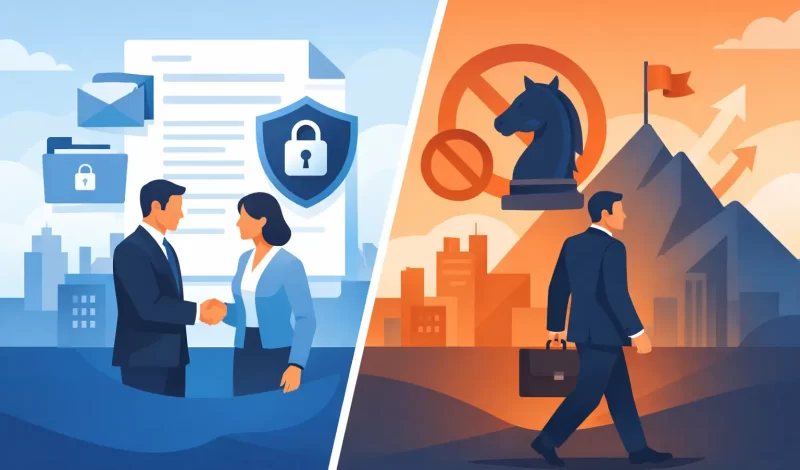 Contrato confidencialidad vs no competencia