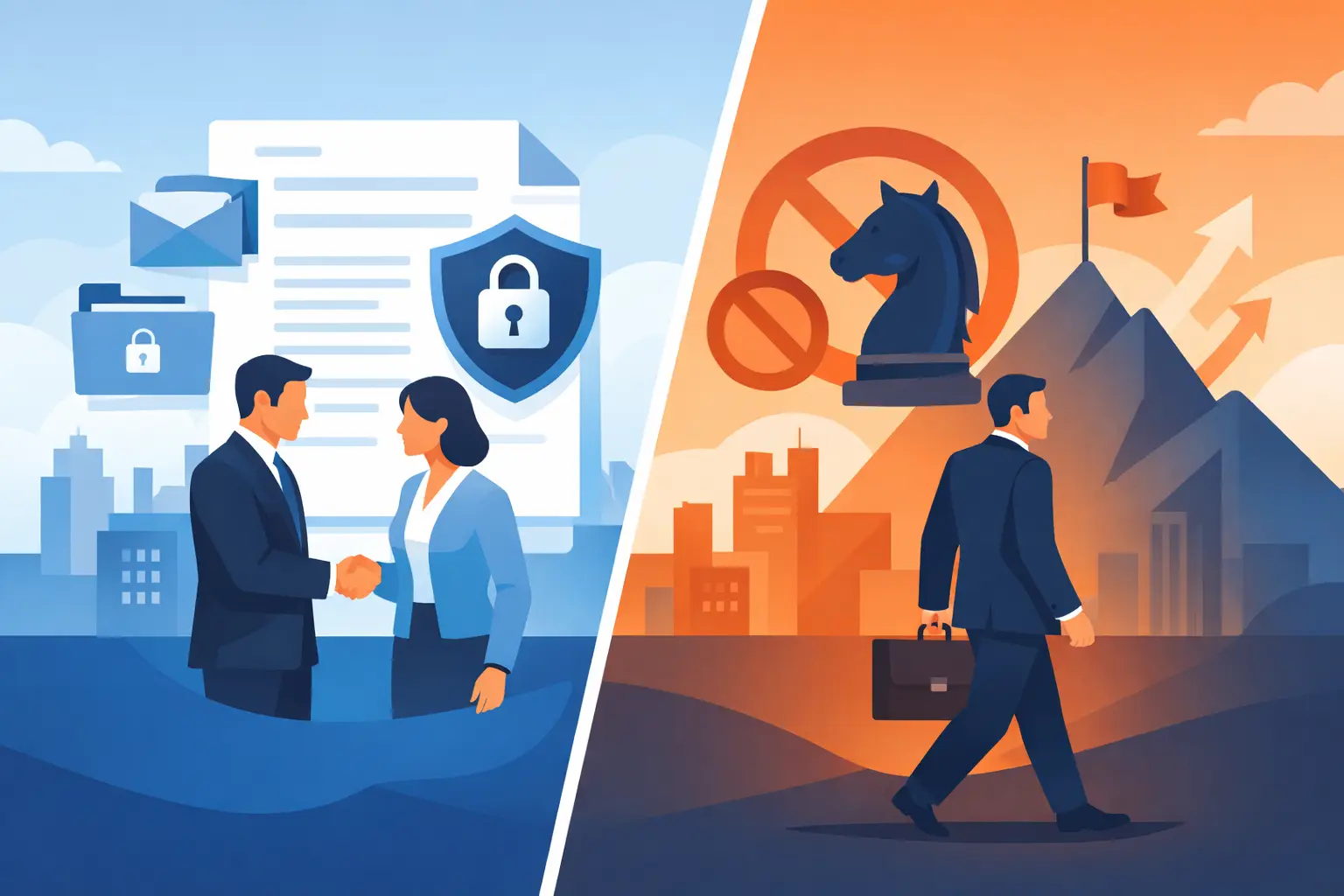 Contrato confidencialidad vs no competencia